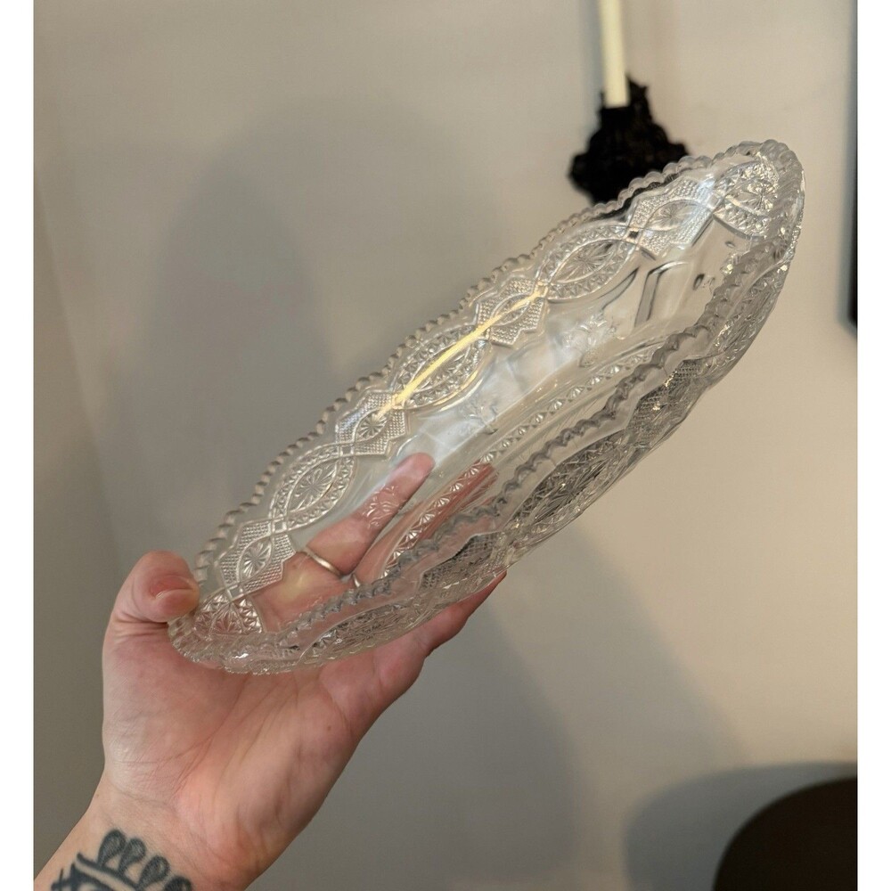 Vintage Glass Crystal Dish